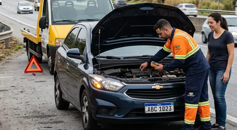 Auto socorro 24h em Ipatinga – pane elétrica, mecânica e bateria fraca